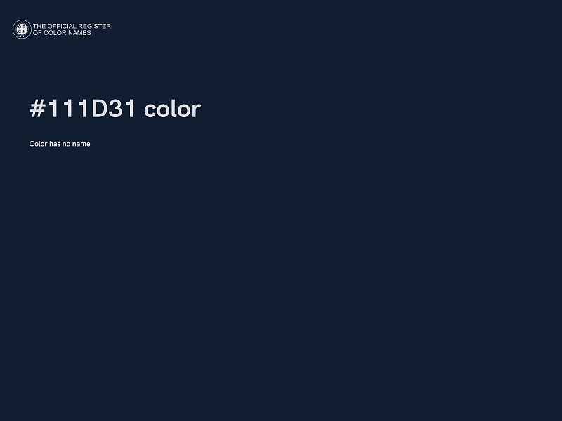 #111D31 color image