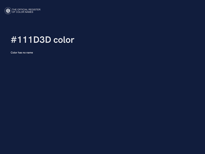 #111D3D color image