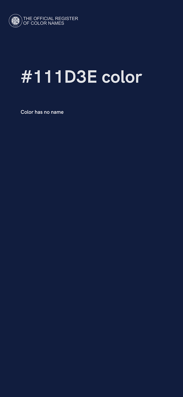 #111D3E color image