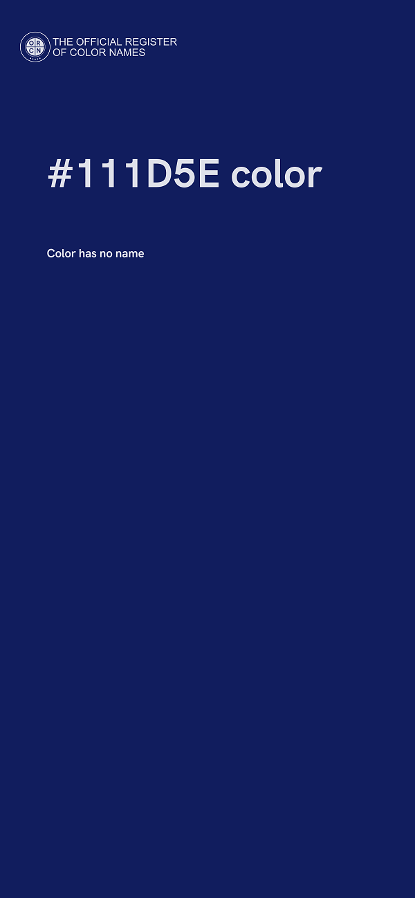 #111D5E color image