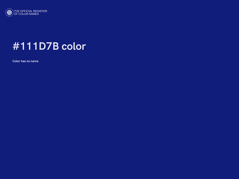 #111D7B color image