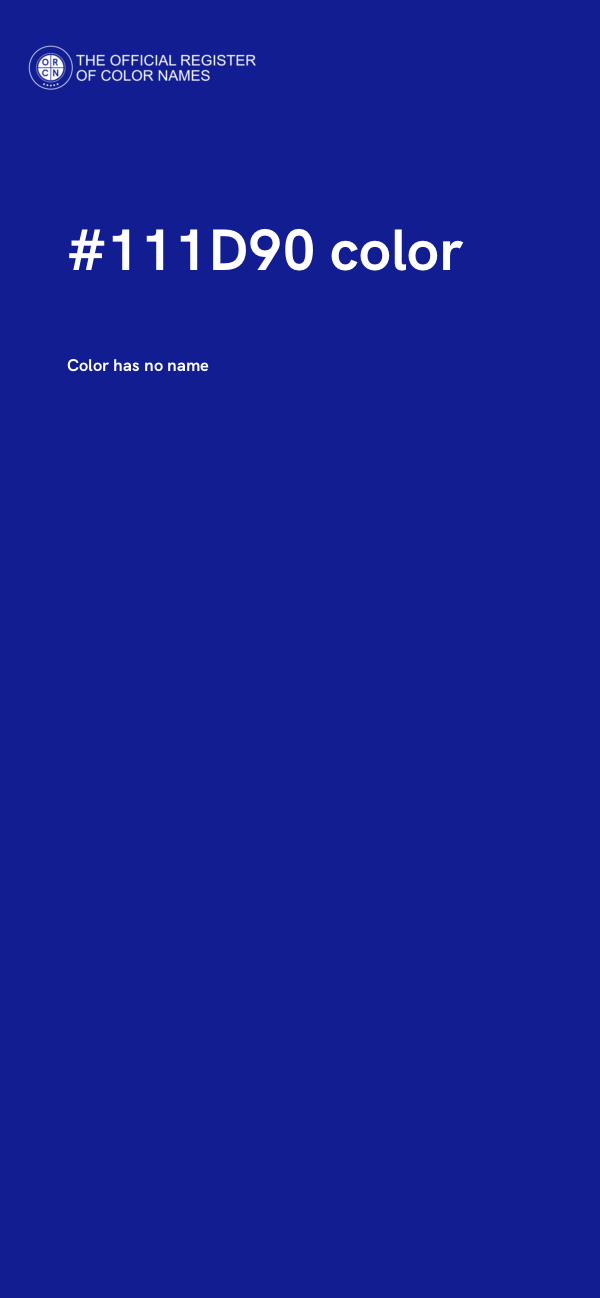 #111D90 color image