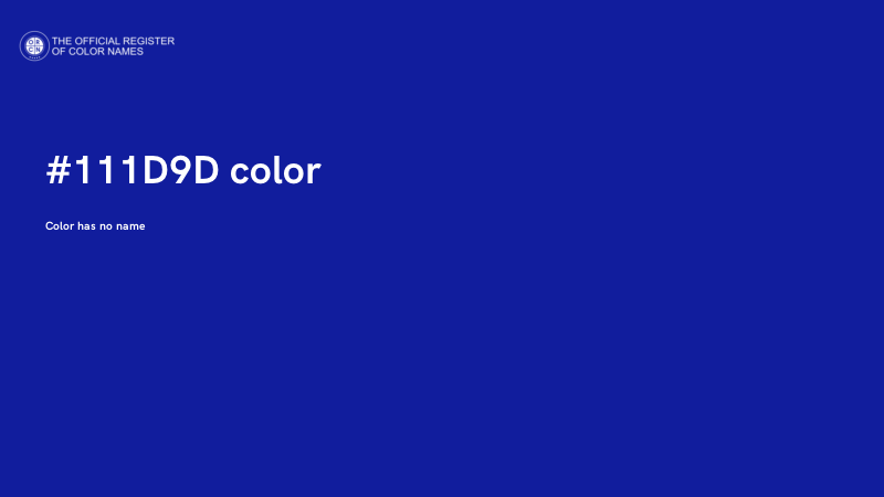 #111D9D color image