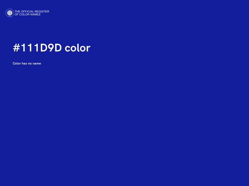 #111D9D color image