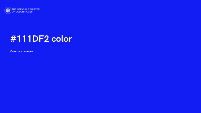 #111DF2 color image