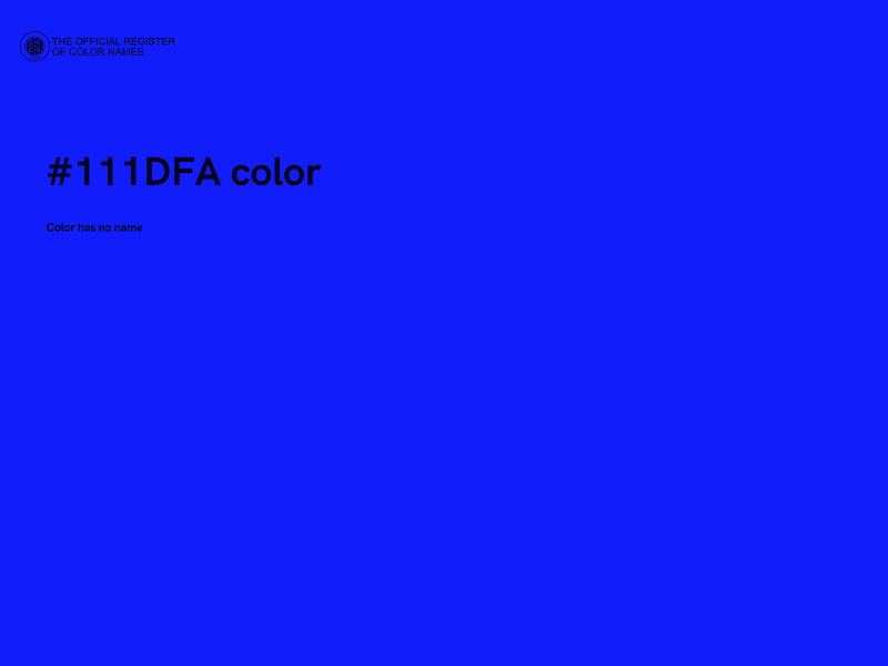 #111DFA color image