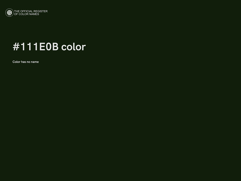 #111E0B color image