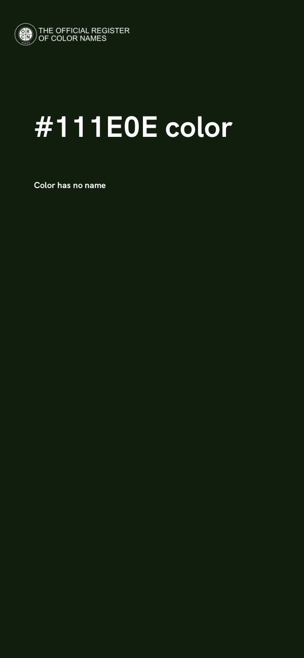 #111E0E color image