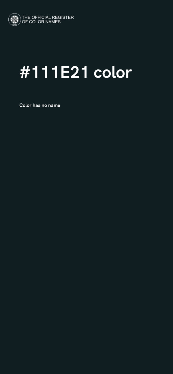 #111E21 color image