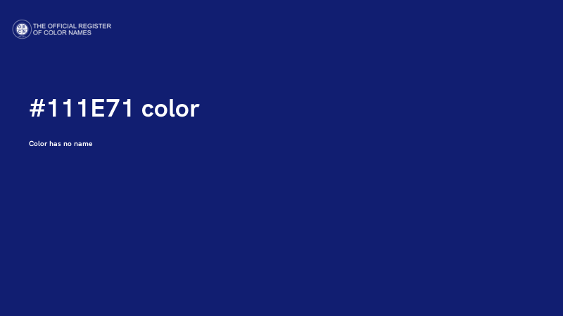 #111E71 color image