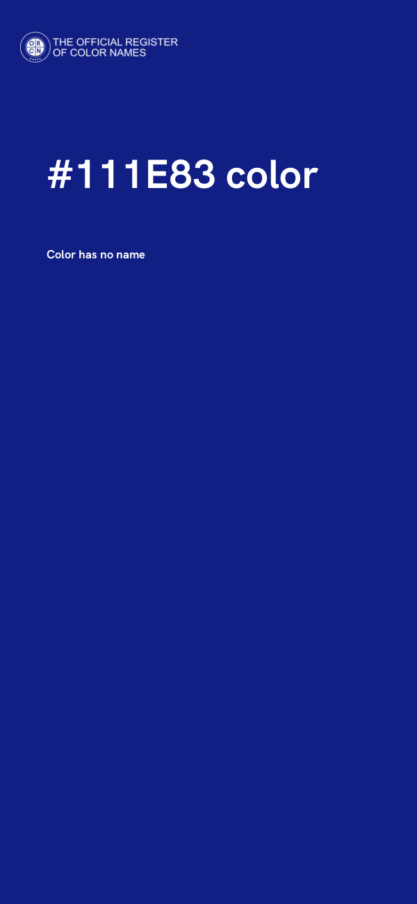 #111E83 color image