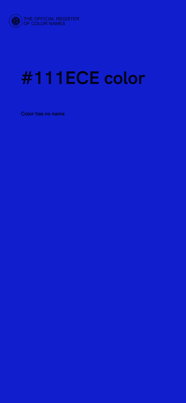 #111ECE color image