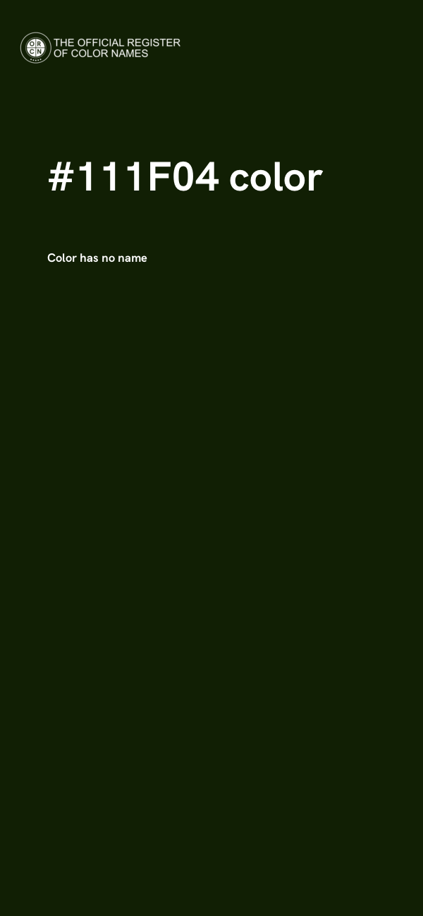 #111F04 color image
