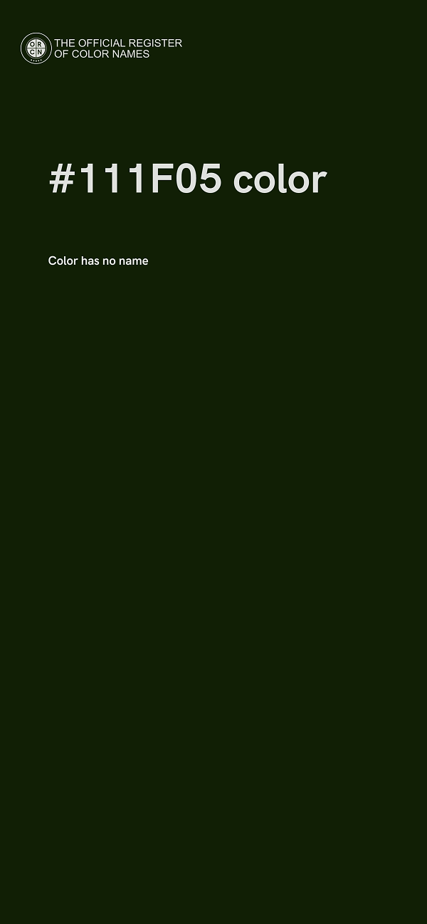 #111F05 color image