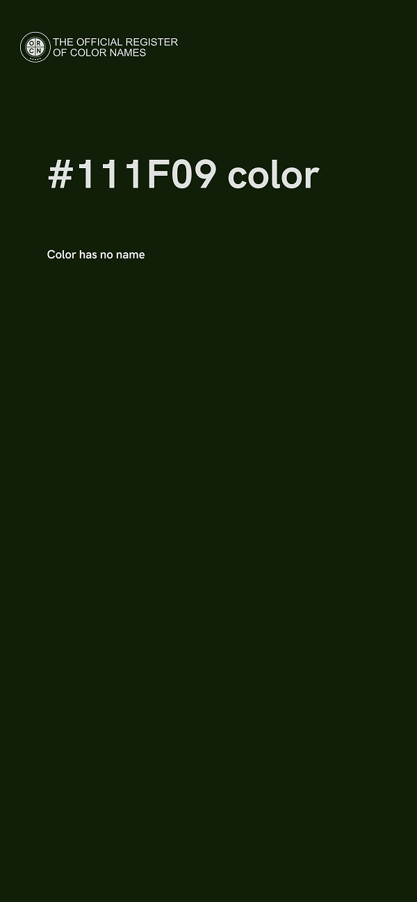 #111F09 color image