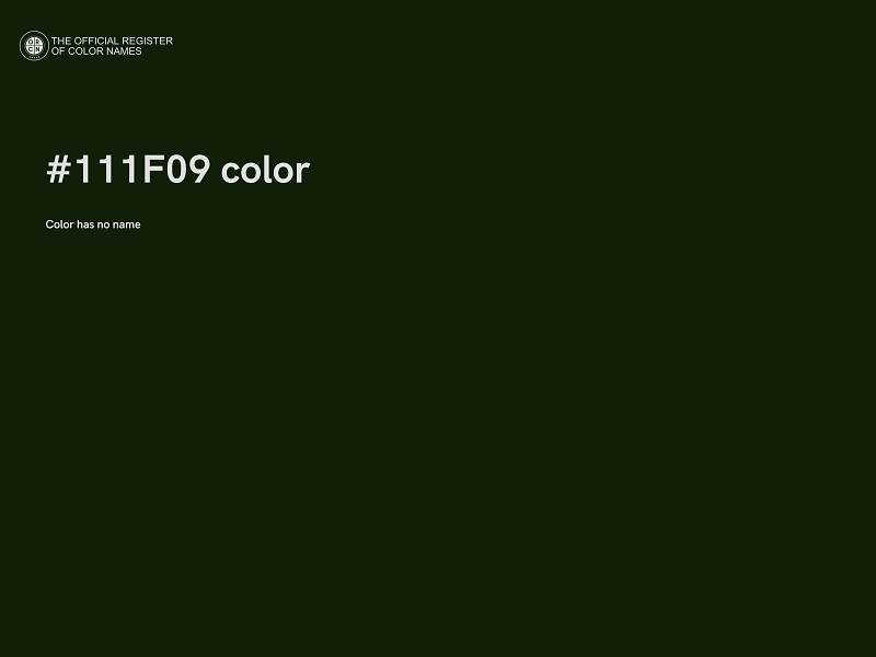 #111F09 color image