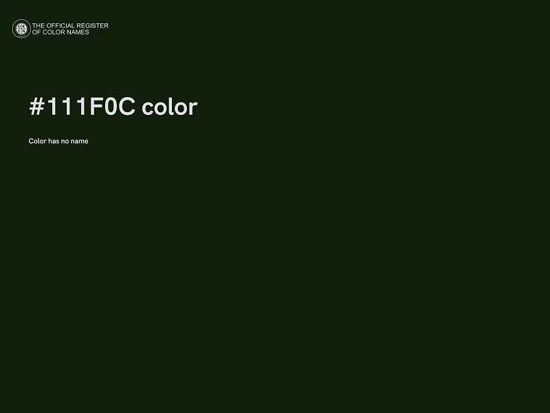 #111F0C color image