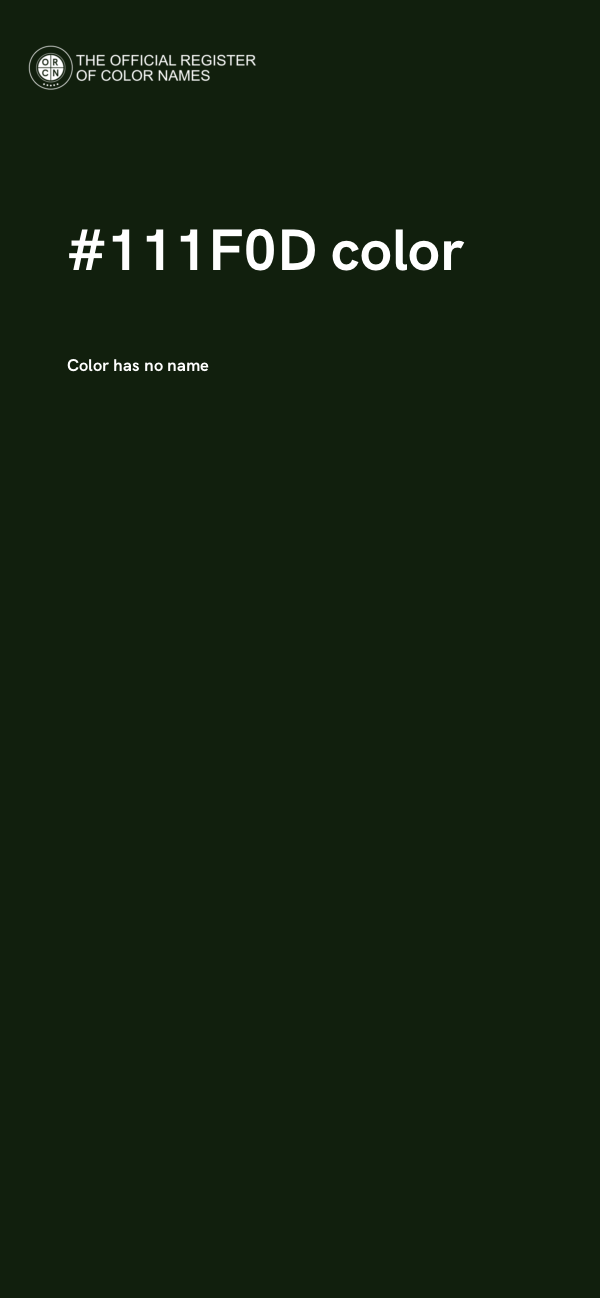 #111F0D color image