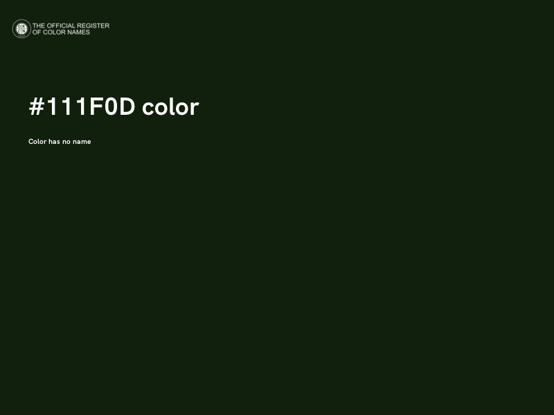 #111F0D color image