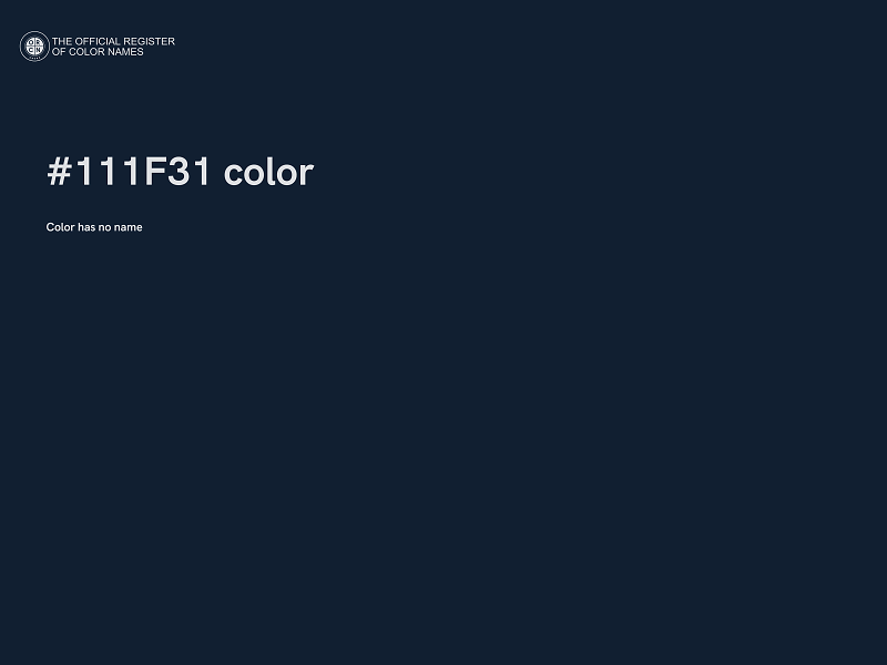 #111F31 color image