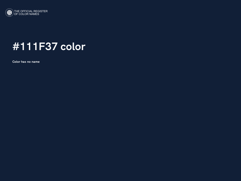 #111F37 color image