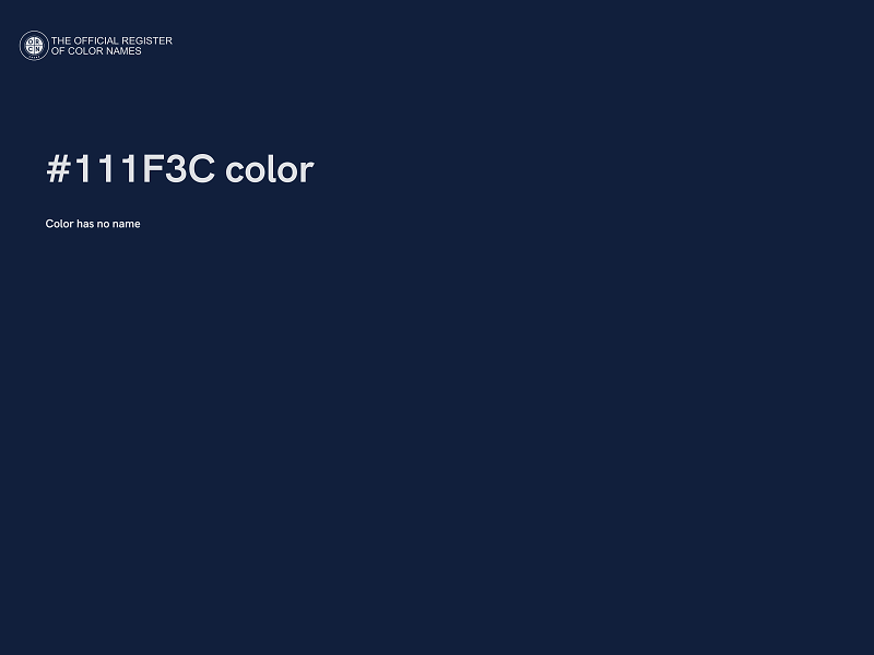 #111F3C color image