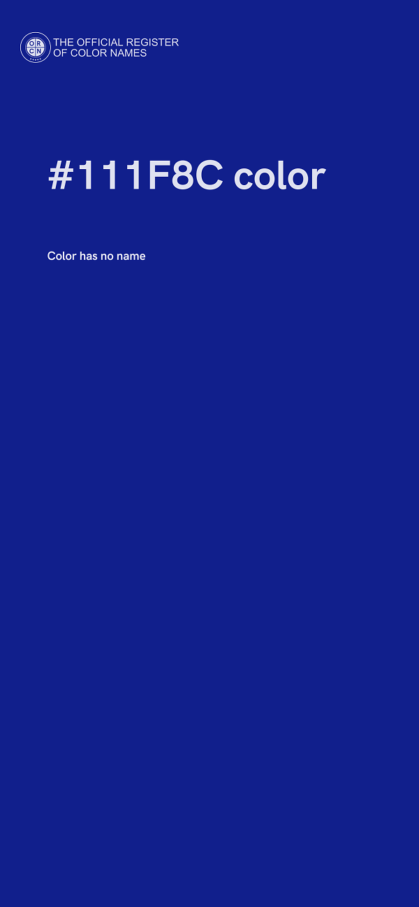 #111F8C color image