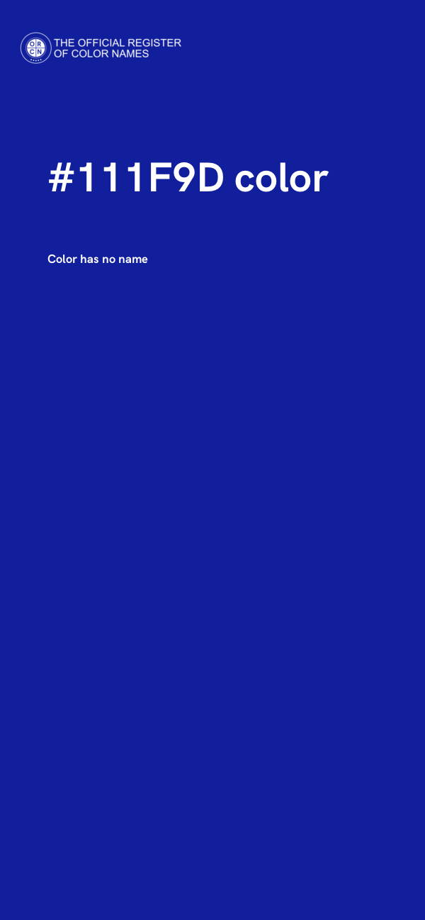 #111F9D color image