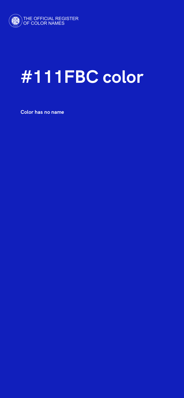 #111FBC color image