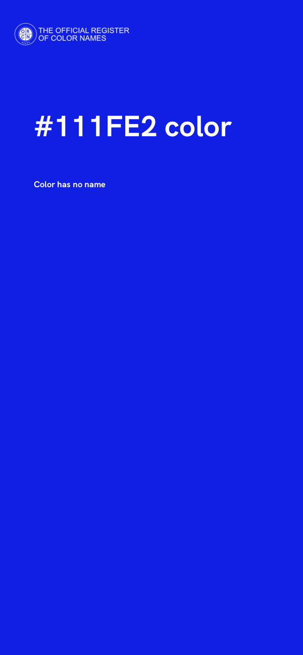 #111FE2 color image