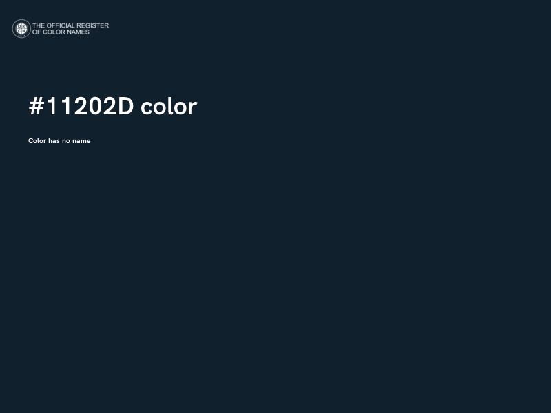 #11202D color image