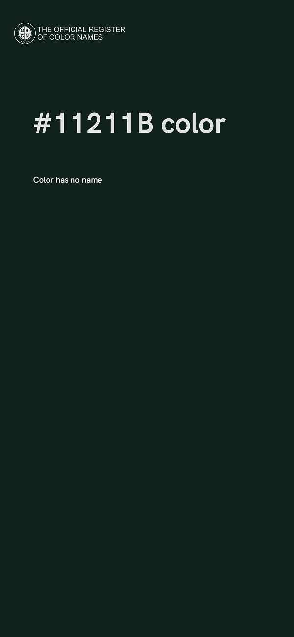 #11211B color image