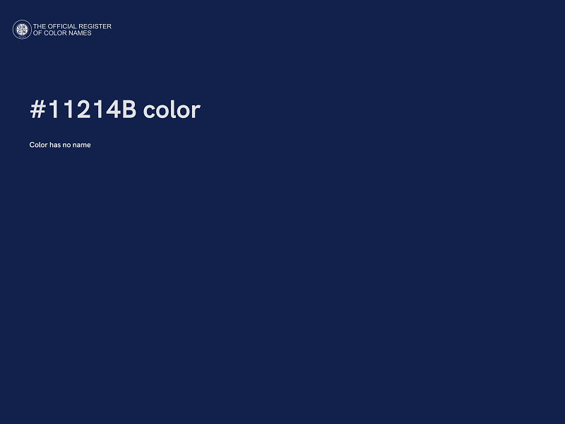 #11214B color image