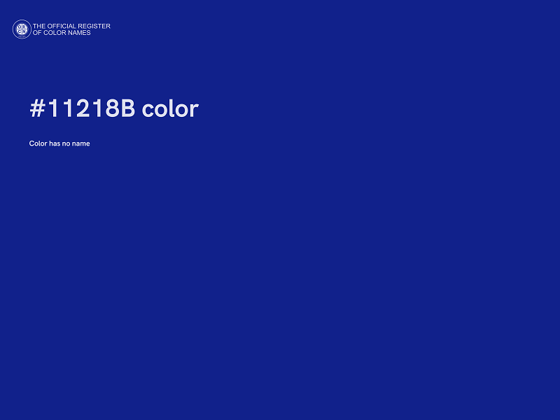 #11218B color image