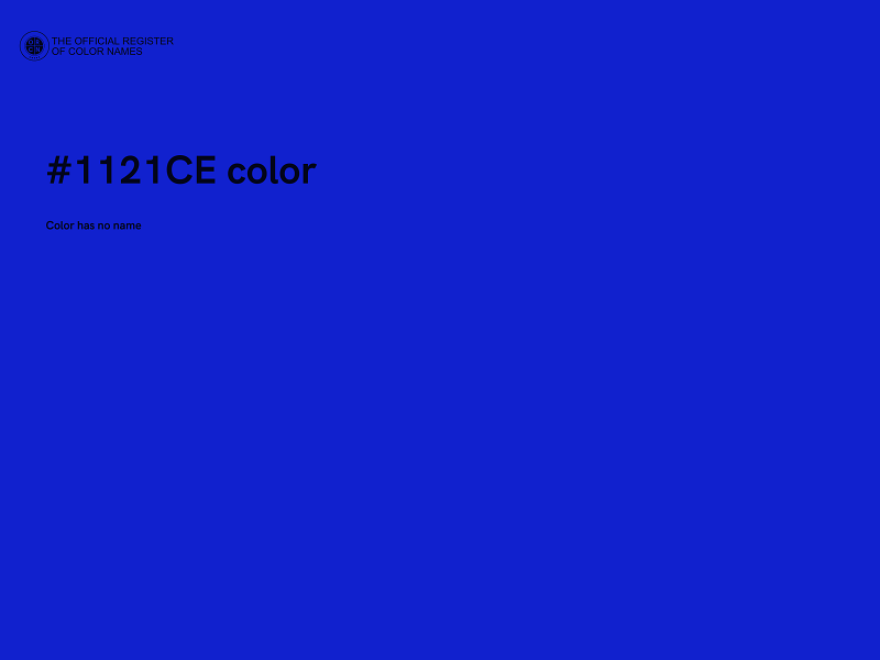 #1121CE color image