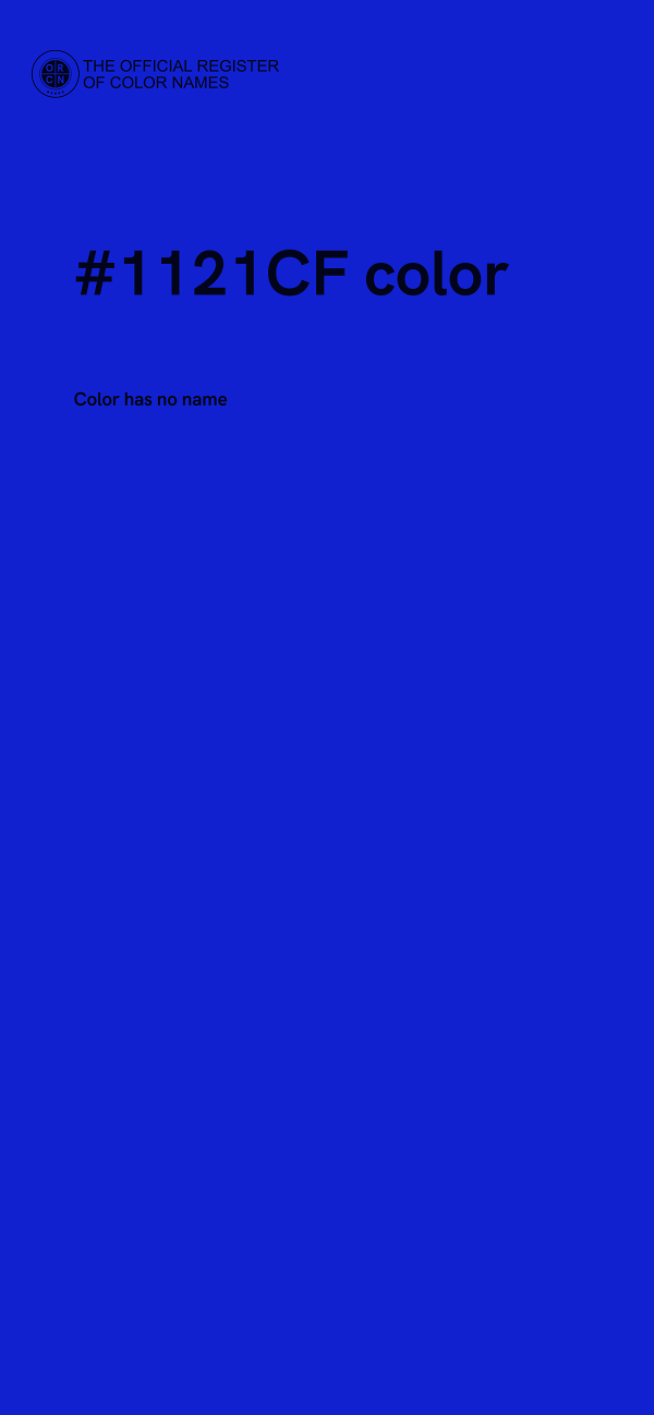 #1121CF color image