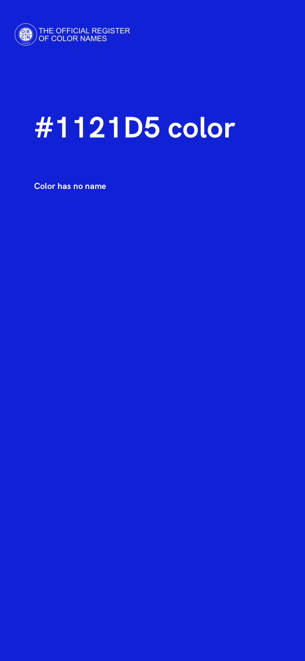 #1121D5 color image