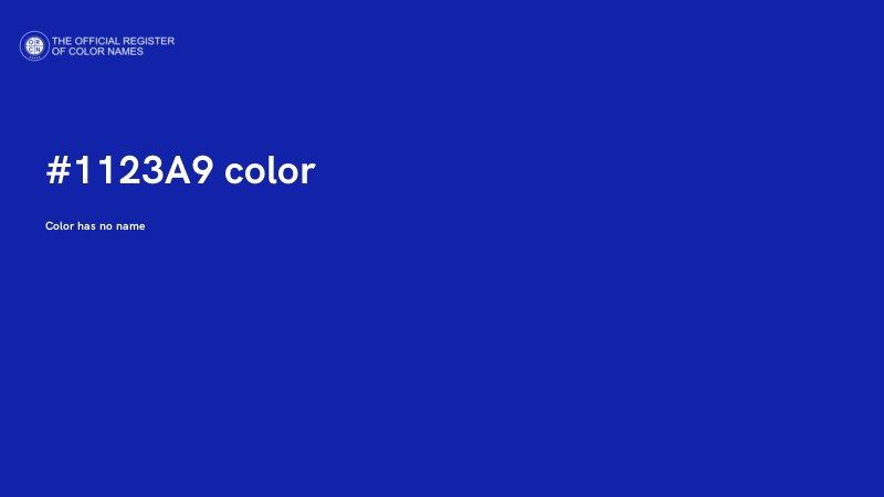#1123A9 color image