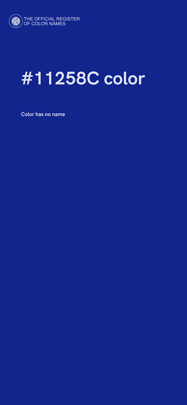 #11258C color image