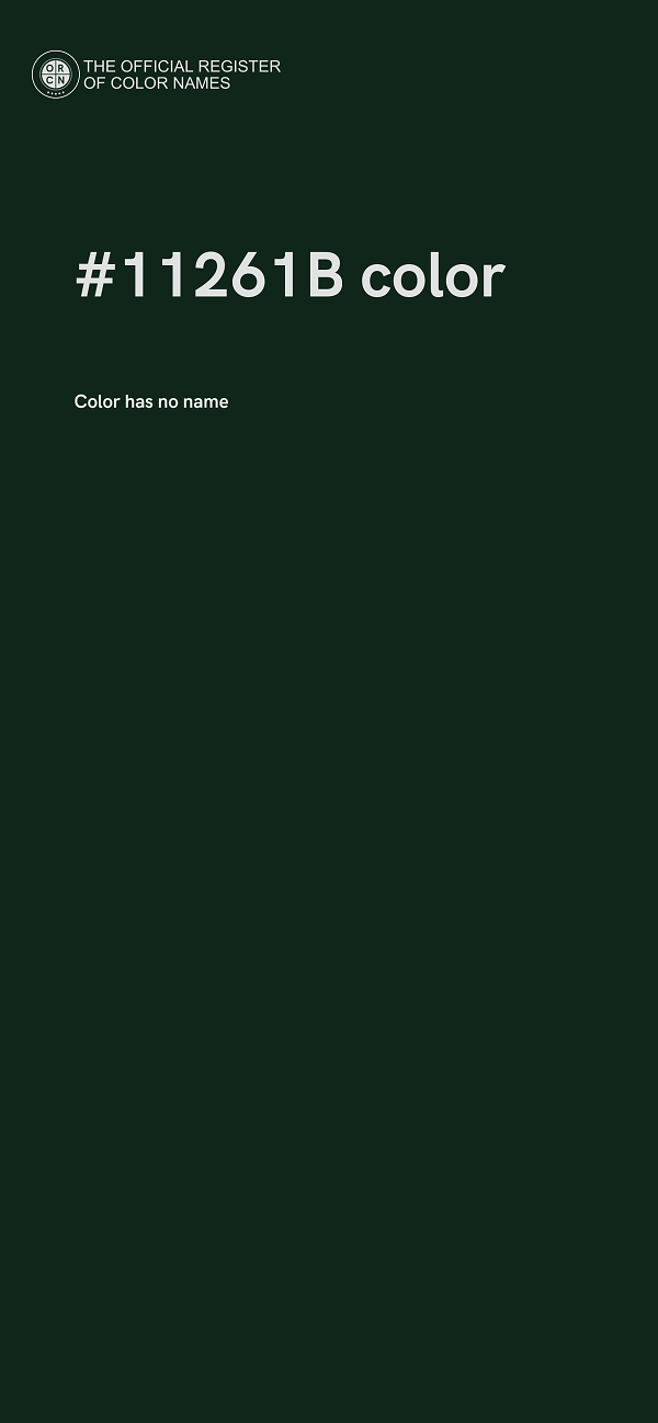 #11261B color image