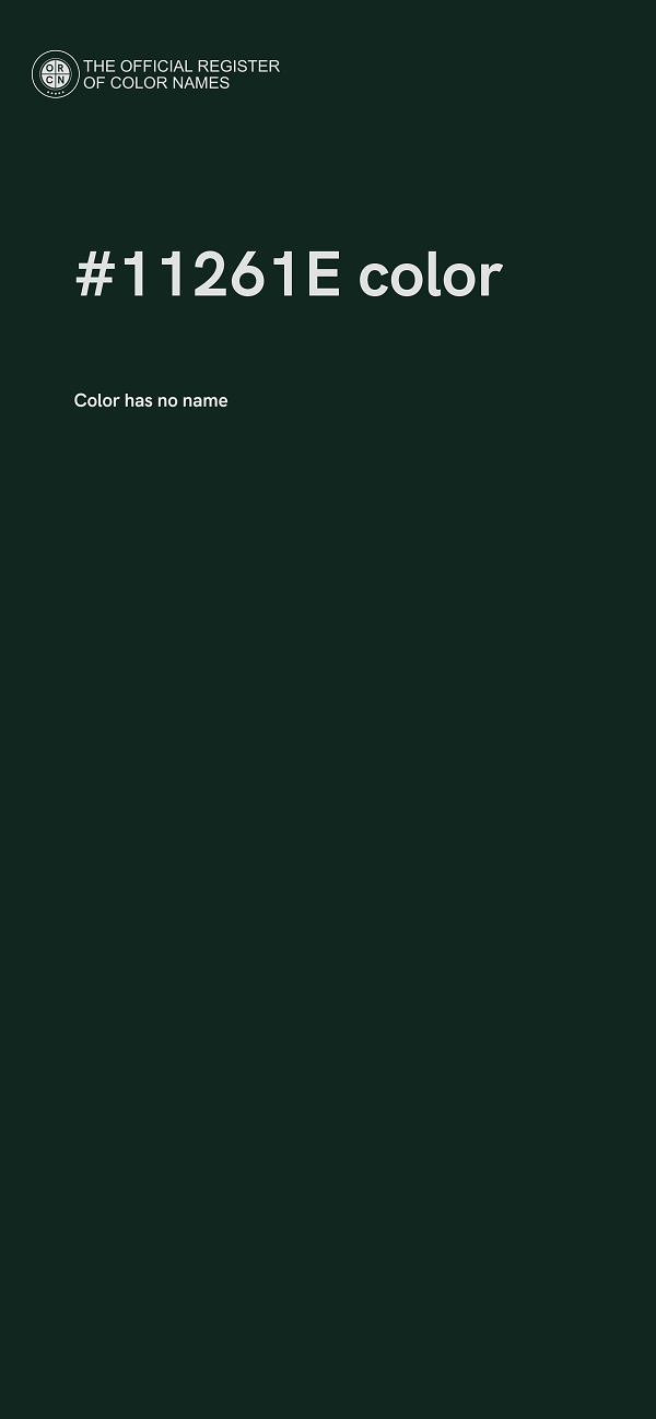 #11261E color image