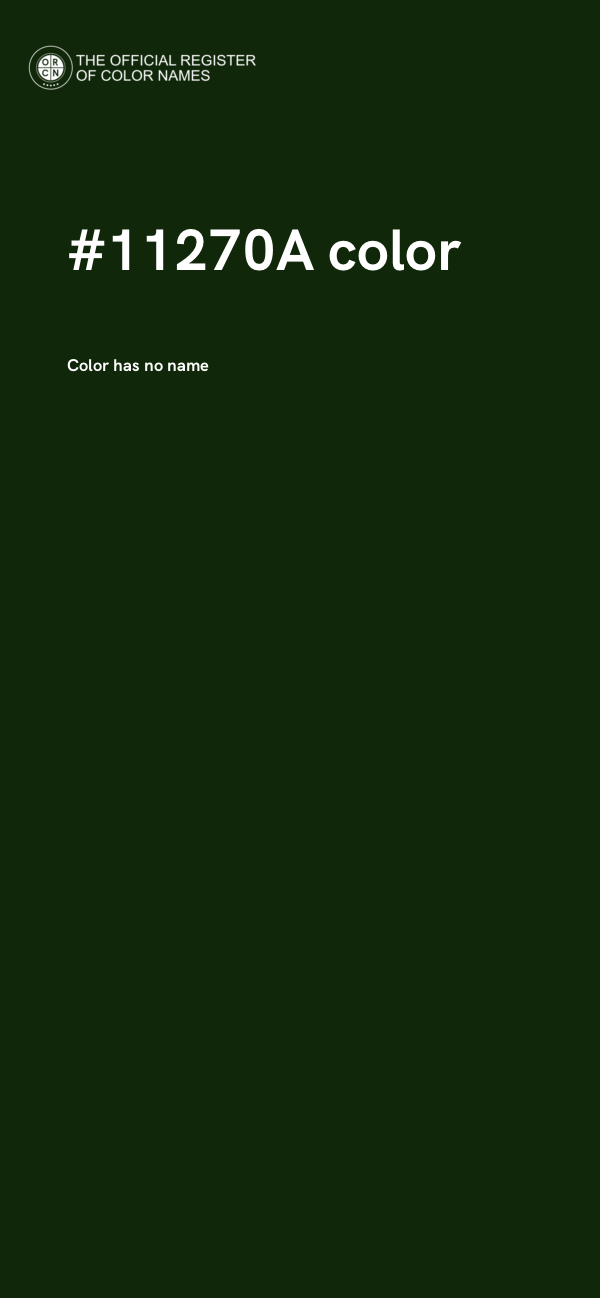 #11270A color image