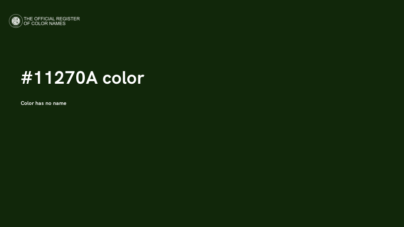 #11270A color image