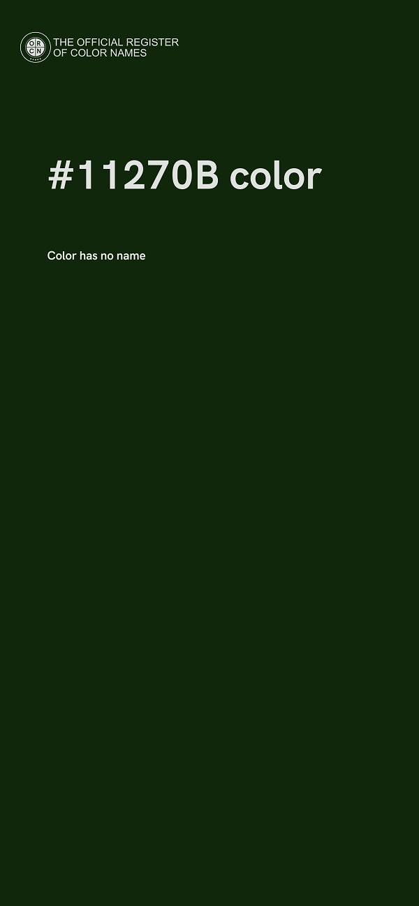 #11270B color image