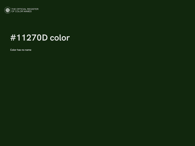 #11270D color image