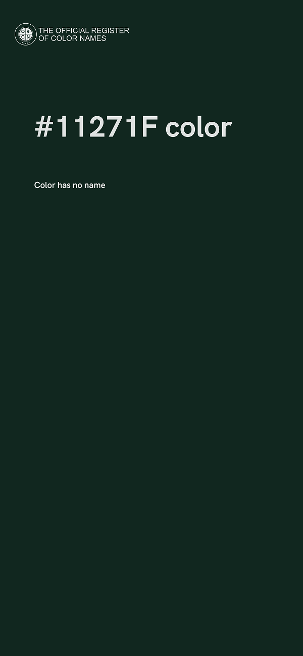 #11271F color image