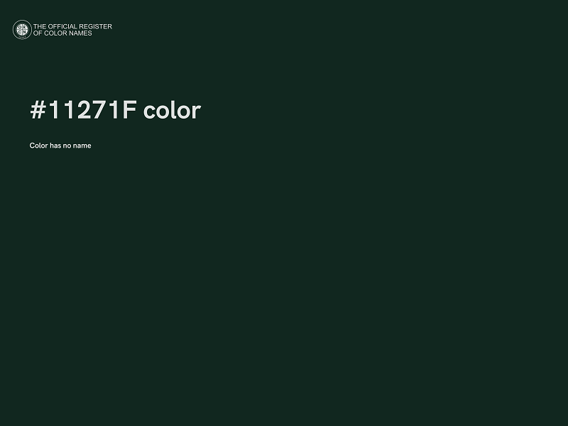 #11271F color image