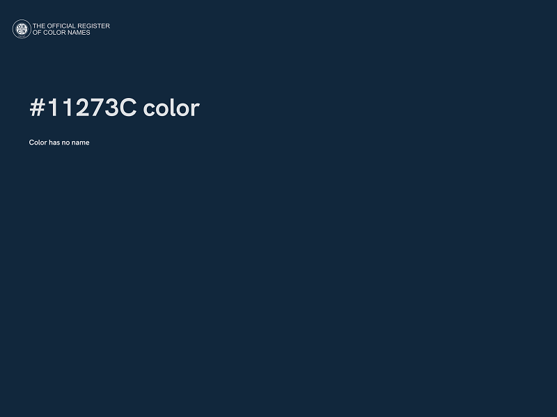 #11273C color image