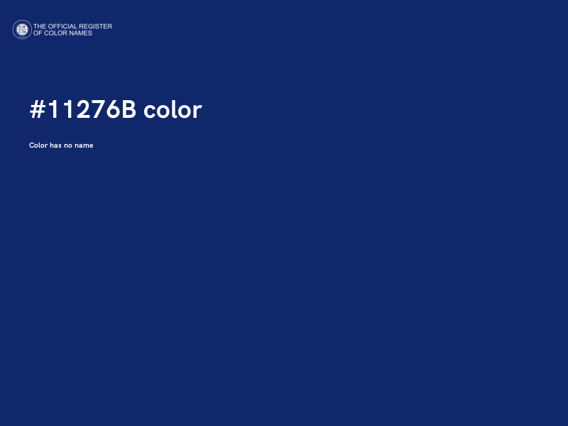 #11276B color image