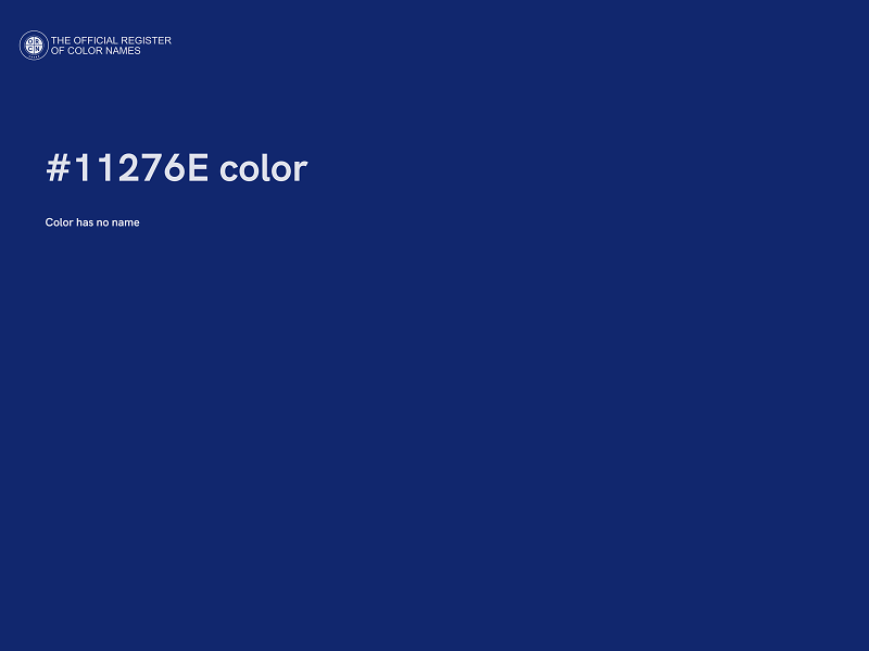 #11276E color image